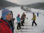 Sonya and our friends in front of the instructor