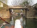 Just passing under one of the bridges in Zhouzhuang