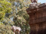Statues on the corners of Phimeanakas Temple