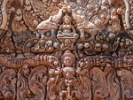 Intricate carved pediment