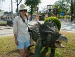 Sonya and triceratops