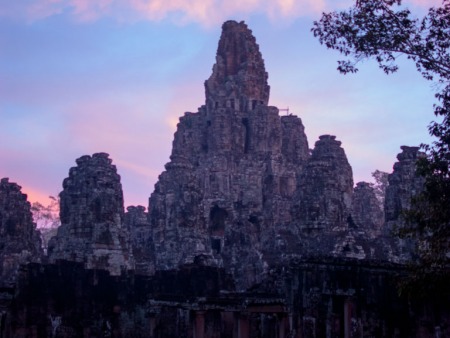 Bayon Temple at sunset