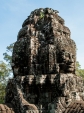 One of the many pillars of heads at Bayon Temple