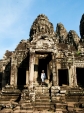 Sonya at one of the Bayon temple entrances