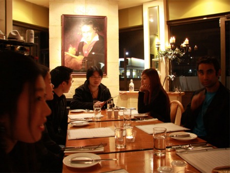 Our friends at the table