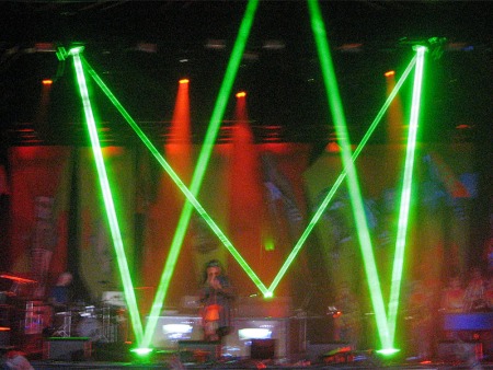 The laser effects were spectacular