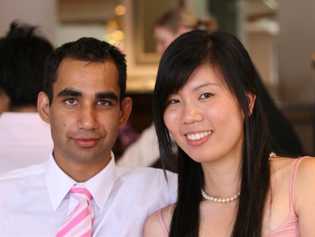 Sonya and Travis - Hello, World, one of our first photos together