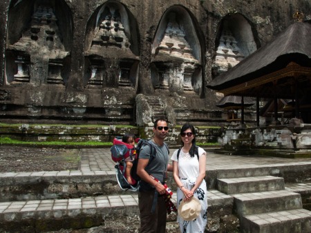 Sonya, Travis and Farah at Gunung Kawi