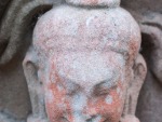 Female face of one of the goddesses