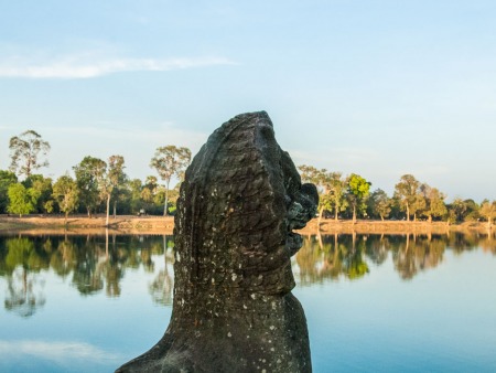 Looking over Srah Srang, a Srah and Baray