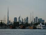 Dubai Creek with the skyline in the background