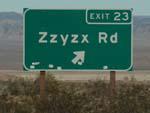 Zzyzx Rd the alphabetically last place name in the world.