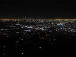 View of Los Angeles at night