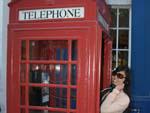 Sonya and telephone booth
