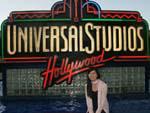 Sonya and the Universal Studios sign