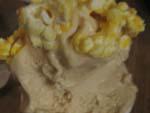 Sugar cookie softserve with cheddar popcorn topping from momofuku
