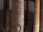 The wooden columns in Juma Mosque