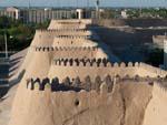 The western wall of Khivas Itchan Kala