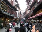 Walking through the Old Shanghai City streets