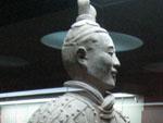 Terracotta Warrior archer in the museum