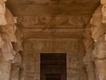 Inside the Hypostyle Hall with eight Ramesses II as Osiris statues