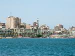 Looking over Alexandria Bay towards Pharos Island