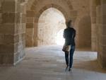 Sonya in a hallway of the Citadel of Qaitbay