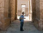 Medinet Habu Temple - Travis under the inner Terrace