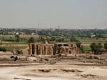 Ramesseum Temple - View of Ramesseum Temple from Tombs of the Nobles