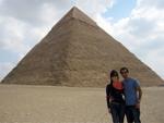 Sonya and Travis with Pyramid of Khafre behind
