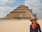 Sonya at the Pyramid of Djoser (Step Pyramid)