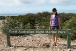 Sonya and one of the many Great Australian Bight Marine Parks