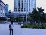 Walking towards the Crown casino on South Bank
