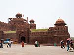 The western entrance of the Red Fort