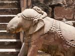 Elephant sculpture outside Vishwanath Temple