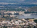 View of Udaipur and Lake Pichola from the Monsoon Palace