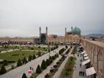 Imam Square viewed from Ali Qapu Palace, Imam Mosque seen in background