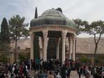 The Tomb of Hafez protected under a domed cover