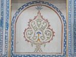 Wall artwork at the Soltan Amir Ahmad Historic Bath