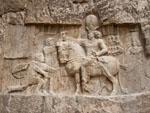 Equestrian Sassanid relief