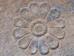 Flower carvings on the Tomb of King of Kings