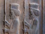 Persian soldiers carved on the Tomb of King of Kings
