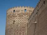 North walls of Arg of Karim Khan and North round tower