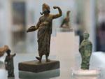 Small metal statues, including that of Zeus, Hermes and Atena