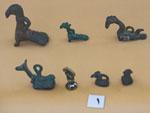 Various metal animal figures