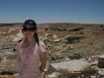 Dana Reserve - Sonya at the top of Shoubak Castle