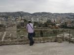 Travis looking at skyline of Byblos