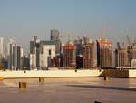 View of Doha city West Bay, Ezdan Towers and the new Barwa Financial District