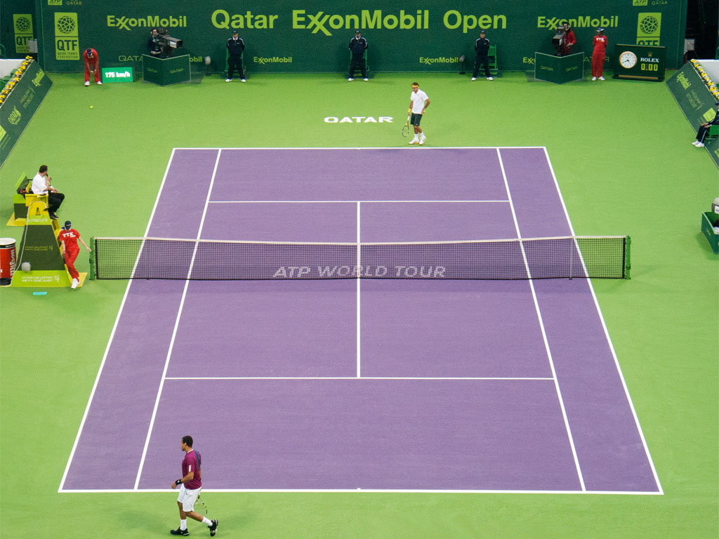 Schlag Gerechtigkeit Wasser tennis qatar informell Tempo