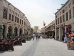 The main street of Souk Waqif during the day